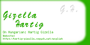 gizella hartig business card